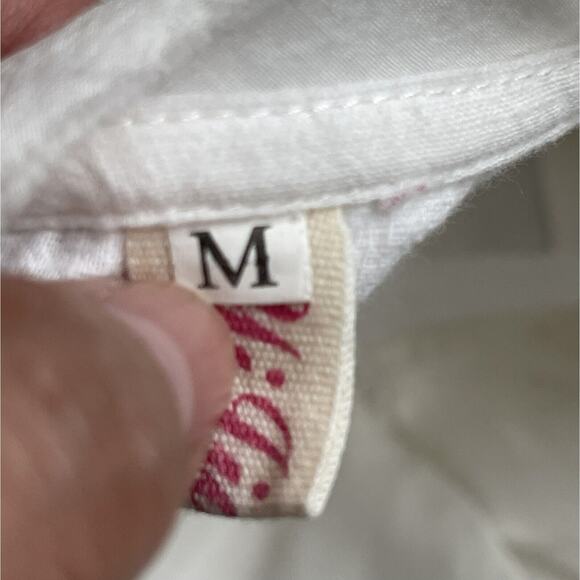 Unbranded Minimalist White Dress Women Size M Sleeveless Overlay Embroidered - Picture 16 of 16